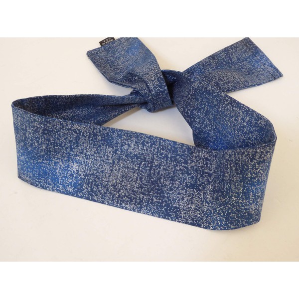 Japanese Hachimaki Headband 37" L Cotton Sushi Chief, Sports/Blue