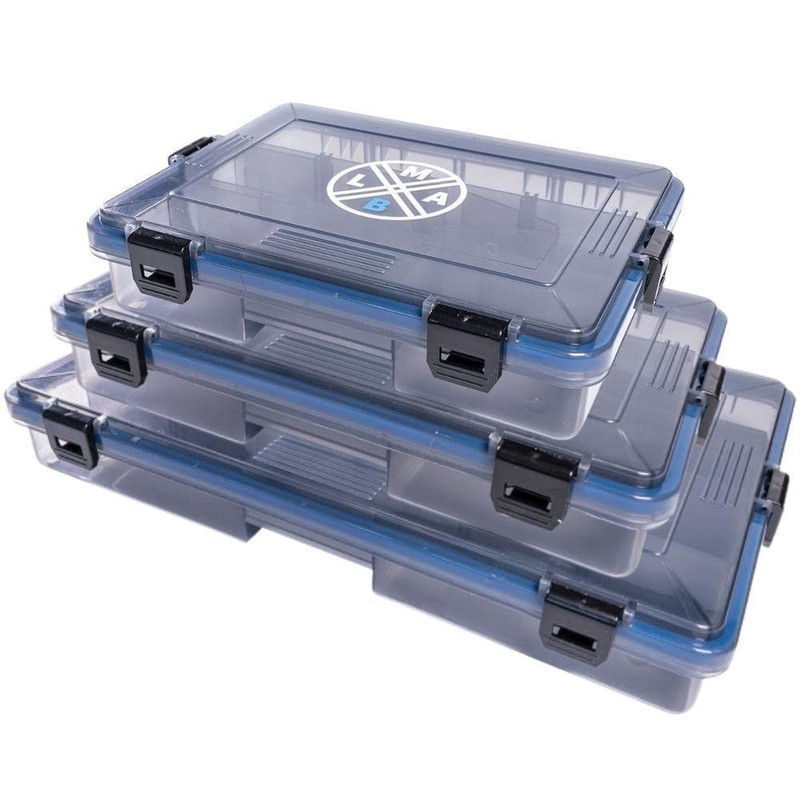LMAB Tackle Box Shallow 3 Sizes Bait Box Flat Waterproof