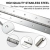 2 Pack Heavy Duty Piano Hinge 36 Inch x 2