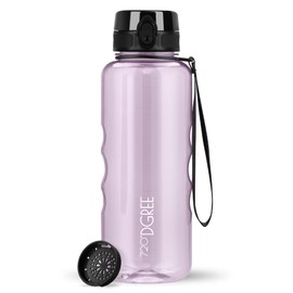 720°Dgree uberBottle Water Bottle, crystalClear Sports Bottle with Sieve, BPA-Free, for Sports, Gym, Fitness, Outdoors, Hiking, Made of Tritan, Lightweight, Shockproof, Reusable – 1.5 L