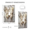 Wpshijia Light Switch Cover Plate Gold White Butterfly Luxury Abstract