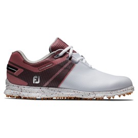 FootJoy Women's Pro|sl Sport Golf Shoe, White/Black/Burgundy, 8