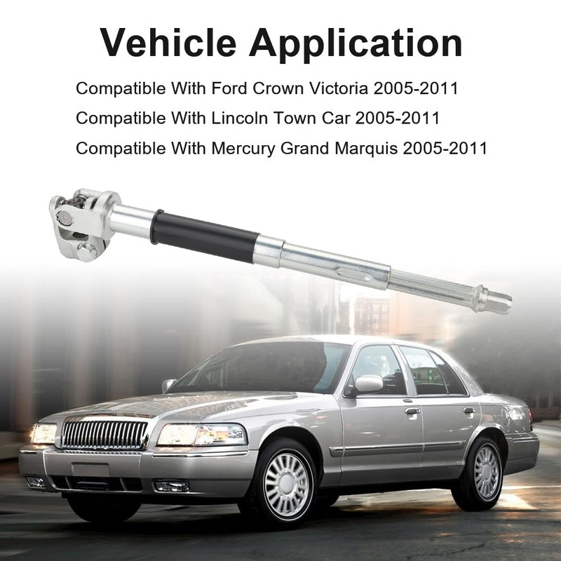 WMPHE Upper Intermediate Steering Shaft Column Compatible with 2005-2011 Ford
