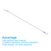 PATIKIL 6 Pcs Stainless Steel Lanyard Cable with Eyelets 0.06"