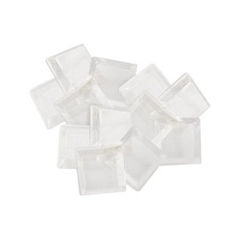 Soft Touch 4215495N 1/2" Square Self Stick Cabinet Bumper Pads to Dampen Sound and Protect Surfaces, 12 Pack, Clear, 12 Piece