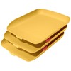 Leitz Cosy Series 53582019 A4 Letter Tray, Set of 3