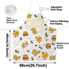 MYSOMY Bee Apron With Pockets Honey Bee Kitchen Apron Queen