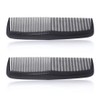 FTONOM5 2 Pcs Pocket Plastic Hair Combs Fine and Standard