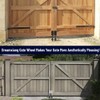 Gate Wheel Spring-Loaded Gate Caster Kit for Wooden PVC Fences,