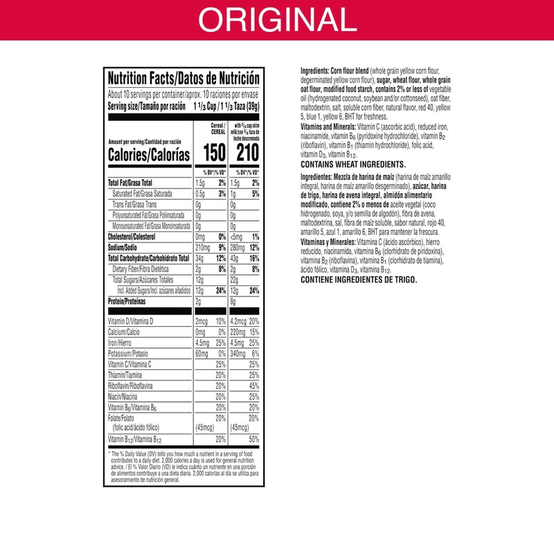 Kellogg's Froot Loops Breakfast Cereal, Fruit Flavored, Breakfast Snacks with