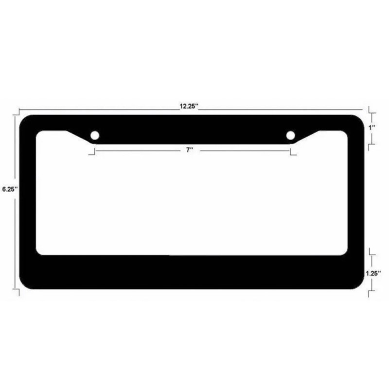 BLVD My Copilot Is Jesus Black Plastic License Plate Frame