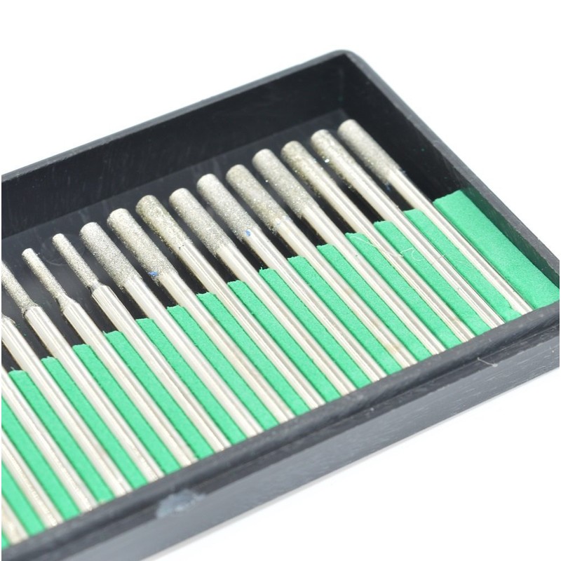 Aiskaer Premium Diamond Drill Bit Cylindrical Burr Kit - 60