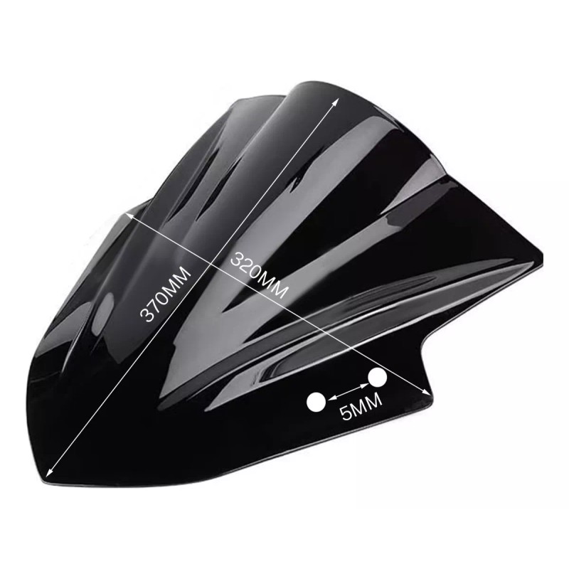 Gomia De Parabrisas De Motocicleta Negroprotección Contra Lluvia