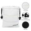 Aliennana Golf Valuables Pouch, Leather Golf Tee Pouch with Drawstring