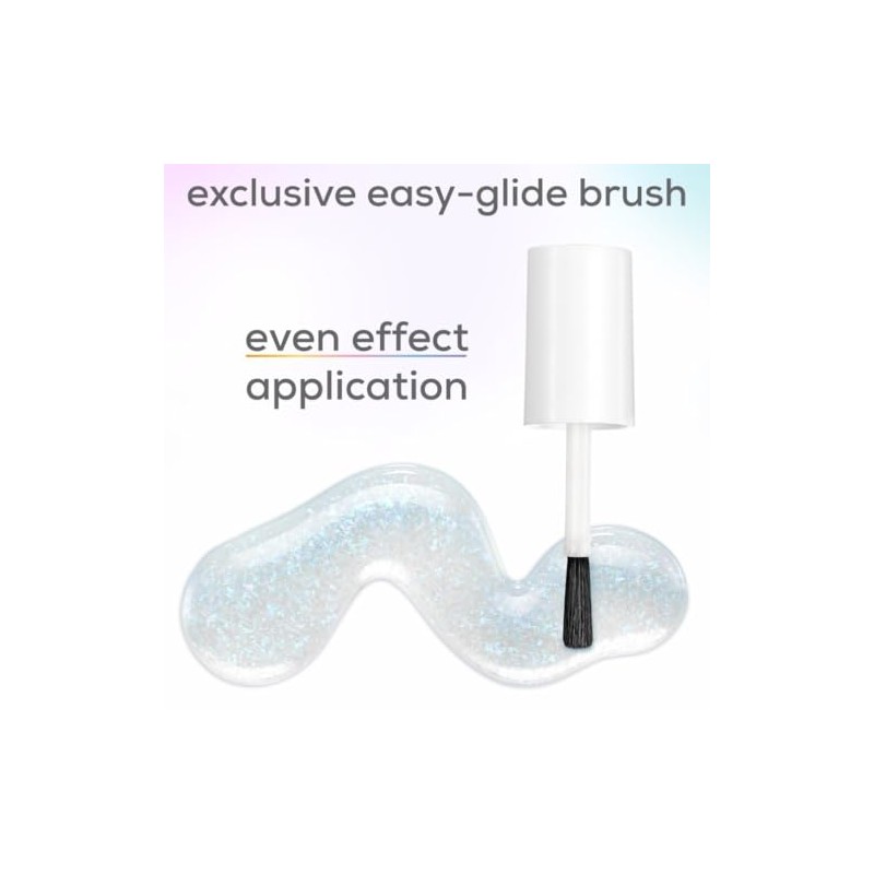 Essie Nail Art Studio, Satin Sheer Silver Chrome Topcoat, Cosmic