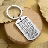 Waeceip Son Keychain Gift from Dad Mom Inspirational Gifts Family