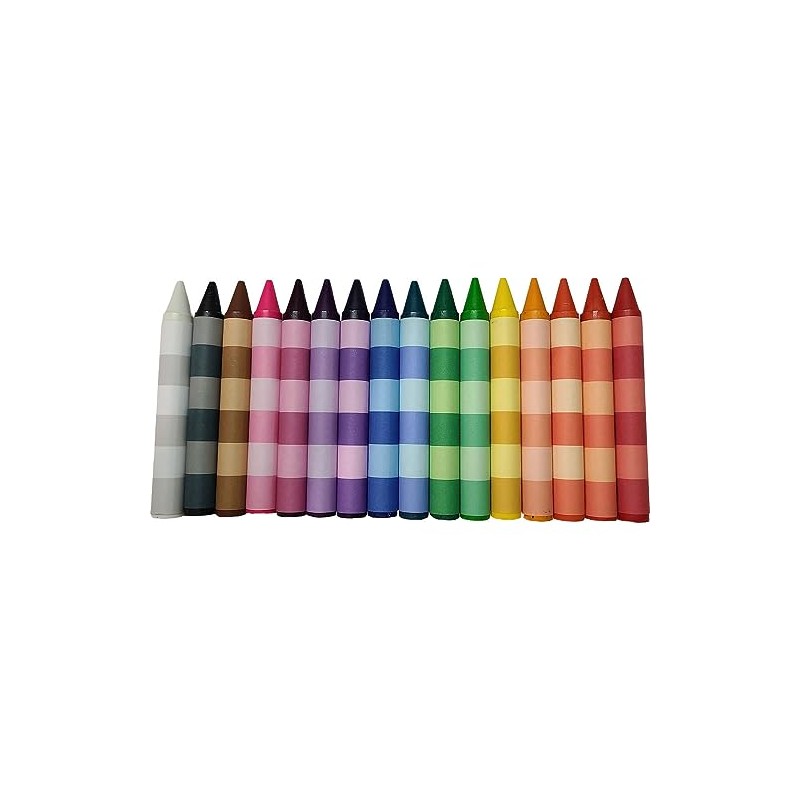 Handcrafted Handy Dandy Notebooks 16 Striped Colored Extra Large Crayons