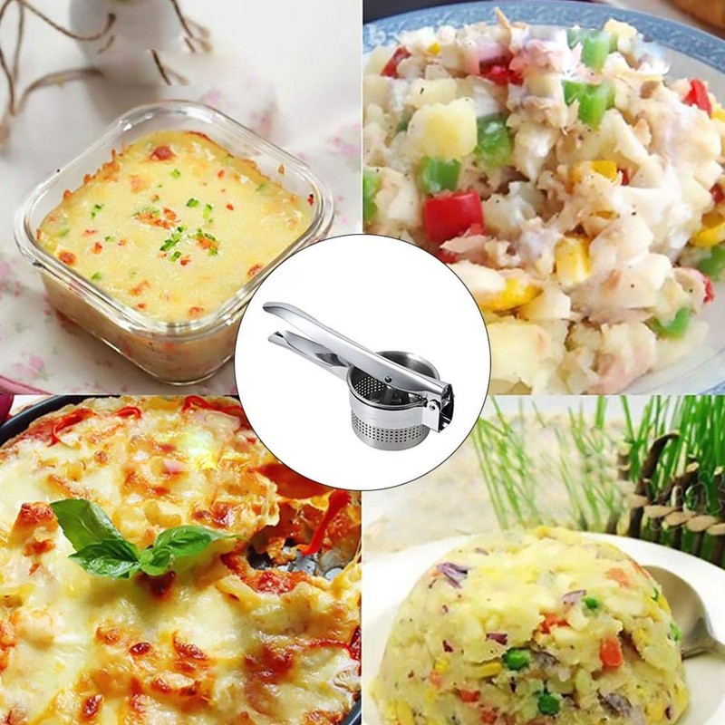 MEETOZ Chef Potato Ricer and Masher, Vegetable Ricer and Fruit