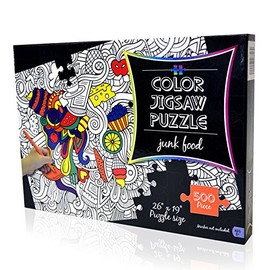 Color Jigsaw Puzzle Junk Food 500 pieces