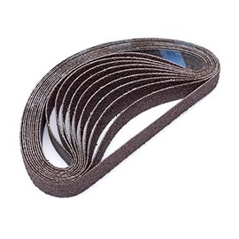 Eastwood 10pk 3/4x20-1/2 Aluminum Oxide 40 Grit Abrasive Belts