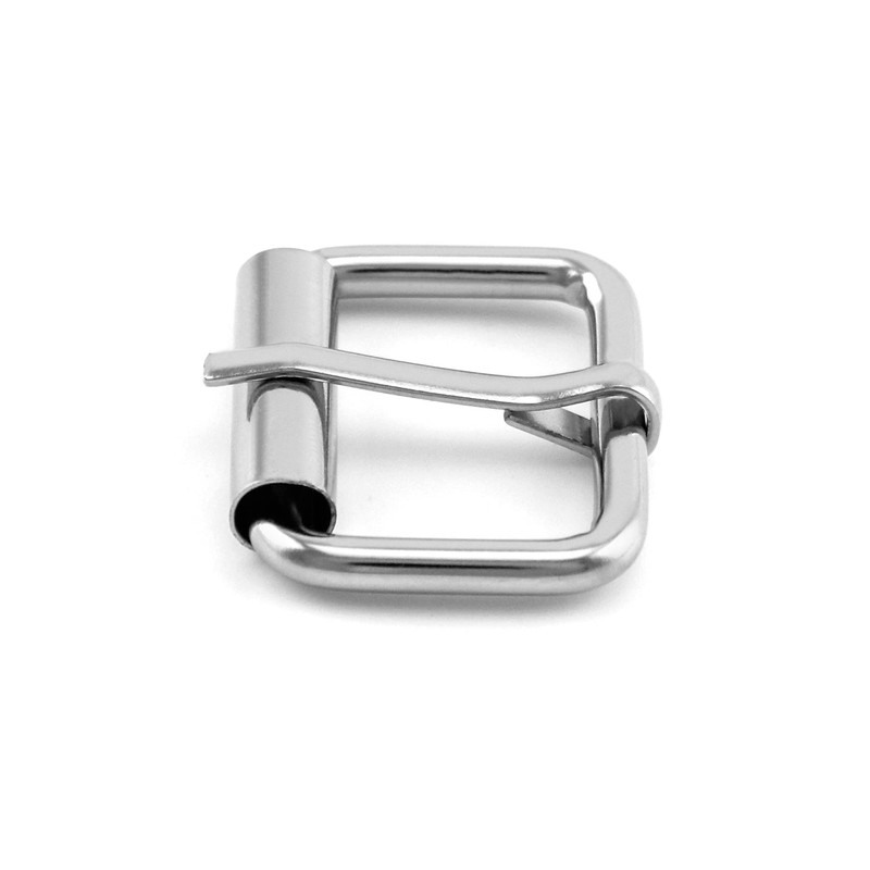 QWORK Pack of 50 Silver Metal Roller Buckle, Belt Hardware
