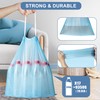 4 Gallon Trash Bags Drawstring 100 Count, JUKFITA Strong Small
