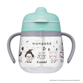 Combi Rakumug, First Straw, Monpoke Monpoke Light Blue, 1 Piece