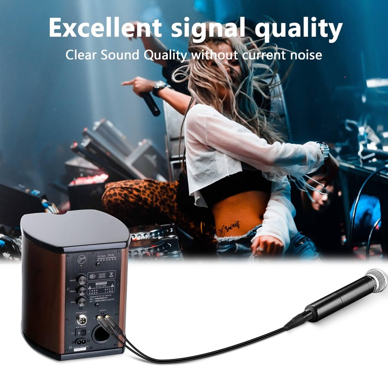 GELRHONR 3Pin XLR to 2 RCA Y Splitter Cable,Un Unbalanced