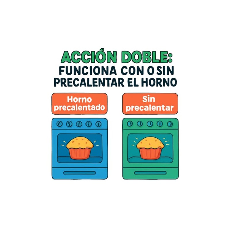 Polvo para hornear doble accion sin aluminio 250 gr