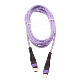 Purple 10ft PD Cable Type-C to USB-C Fast Charger Cord Compatible with Cricket Outlast 5G/Ovation 3/Ovation 2/Ovation 1, Extra Long Power Wire Sync Braided