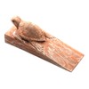 NOVICA Handmade Wood Baby Turtle Door Stopper, Brown and White,