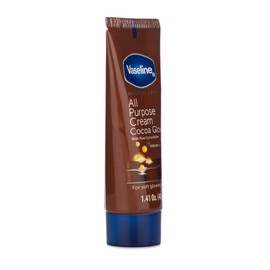 Vaseline Vaseline All Purpose Cream Cocoa Glow, with Pure Cocoa Butter, 4-Pack, 1.41 FL Oz Each, 4 Tubes