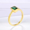 0.70 Cttw Lab-Grown Emerald Solitaire Ring Emerald Cut Bezel setting