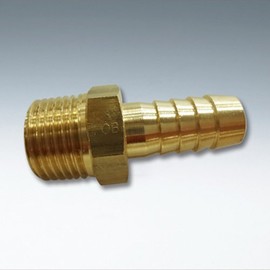 Flowbal Hose Nipple Brass Threaded Fitting GHN-0211 1/4x10.5