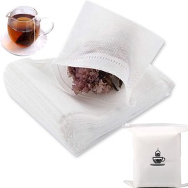 U Chef Paquete de 400 Bolsitas de Té Biodegradables con Cordón, Bolsas para Infusiones, Bolsas para Hierbas y Café, Bolsas de Filtro Vacías para Hojas Sueltas