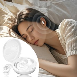 Noise Cancelling Earbuds for Sleep - Earplugs Sleep - 5.3 Wireless Sleeping Earplug Headphones with 35dB Reduction for Airplane Travel, Construction Work