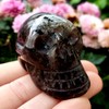 Sublime Gifts Smokey Quartz - Hand Carved Skull - Polished