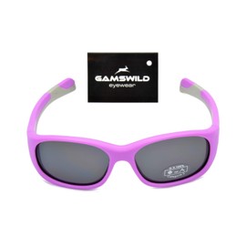 Gamswild WJ9414 Sunglasses Youth Glasses 6-12 Years Children's Glasses Girls Boys Blue Pink Black Gamskids, pink