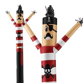 LookOurWay Air Dancers Inflatable Tube Man Attachment - 20 Feet Tall Wacky Waving Inflatable Dancing Tube Guy for Business Promotion (Blower Not Included) - Character Themed - Pirate