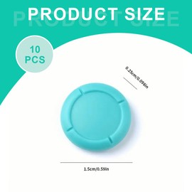 NHQZ 10-Stück Ersatzkappe für Controller Joystick Kappen,Thumbsticks Protege für Silikon Joystick Schutzzubehör Grips Caps