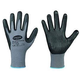Handan Nubbed Seamless EN388 Flexible Grip Work Gloves Nubs (6, Single (1 Pair))