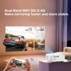 ENUOSUMA 【Spring Glow-Up】Native 1080P Bluetooth Projector,2.4/5G Dual Band WiFi,built-in Speaker,Home