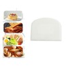 3Pcs Dough Scraper, PP Plastic Flexible Bowl Scraper, Sharp Edge