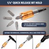 PRIDE&CRAFT 102PC Screwdriver Bits Set With 1/4'' Quick Release Bit
