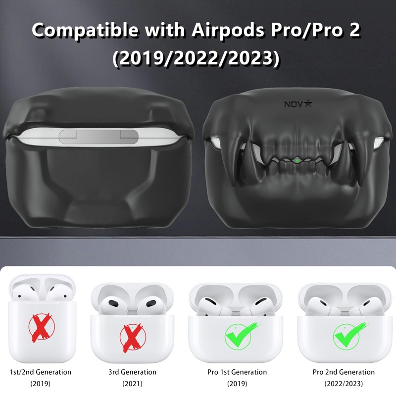 Novastar Compatible with Airpods Pro 2nd Generation Case Cover -