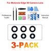 3 Pack for Moto Edge 40 Back Rear Camera Lens