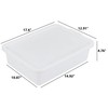 Doryh 12-Pack 13 L Commercial Bus Tub with Lid, Plastic
