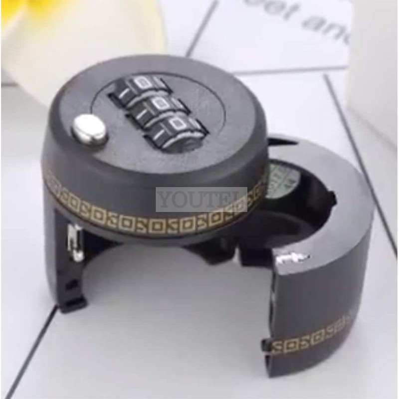 Youtei Set of 3 Plastic Bottle Lid Lock 3 Digit