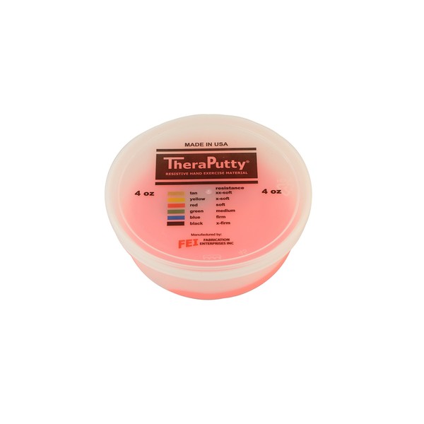 Cando 263980 TheraPutty Plus Antimicrobial, Red: Soft, 4 oz