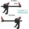 KAHEIGN 6Pcs Quick Grip Clamps, 4 inch Ratchet Bar Clamps